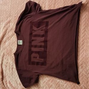 PINK burgundy crop top